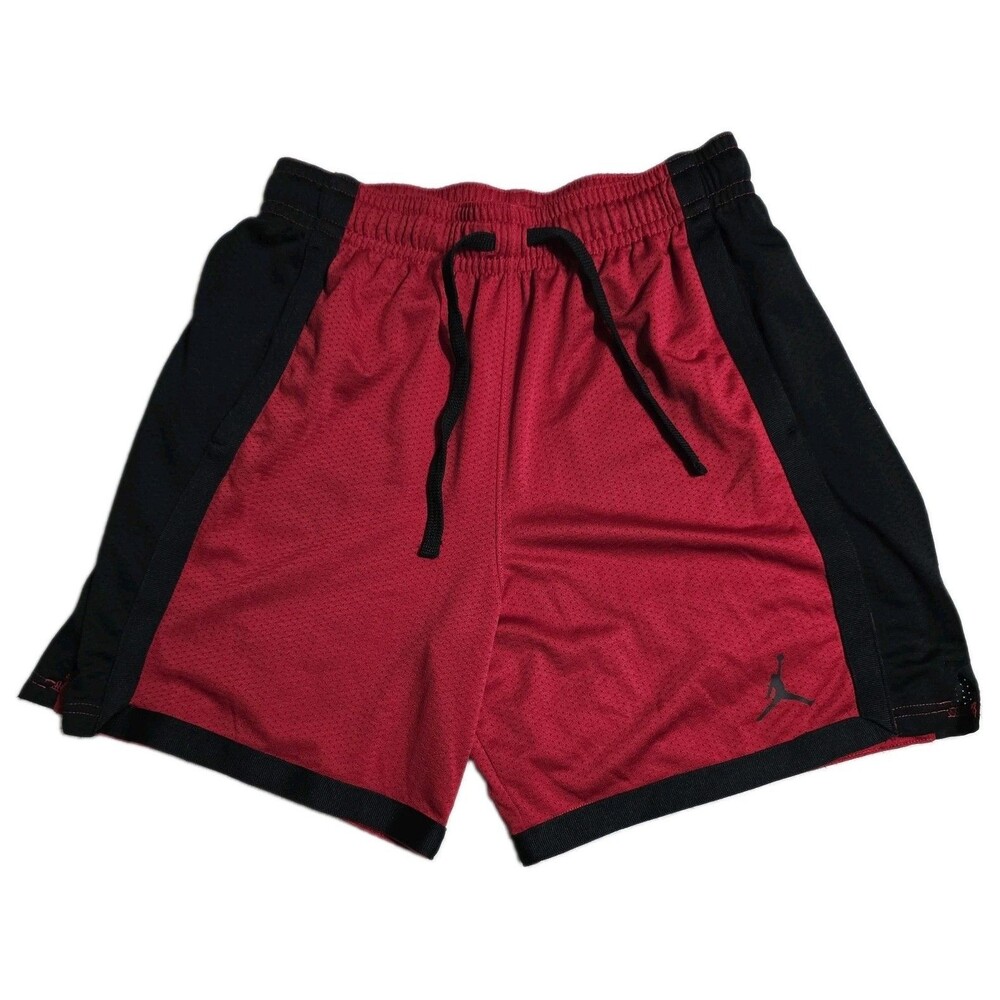 Jordan Sport Dri-FIT Youth Boy's Sz Large Basketball Mesh Shorts DH9077-687 Red